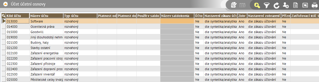 Hledání Je v režimu tabulka a detail totožné. V režimu tabulka je vyhledávání přehlednější, protože vidíme více záznamů. Je možné podle jakéhokoliv sloupce (položky).