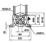 Obsah Rozměry a hmotnosti - SB1 Příruba (DIN-ANSI-JIS) PN 25 / DN25/32 Typ čerpadla SB Motor Rozměr [mm] Čistá hmotnost [kg] P 2 DIN příruby [kw] HI H2 D1 D2 DIN příruby SB 1-2 0.