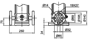 Rozměry a hmotnosti - SBI, SBN3 Victaulic Příruba (DIN-ANSI-JIS) PN 25 / DN25/32 Typ čerpadla Motor Rozměr [mm] P 2 Victaulic DIN příruby [kw] H1 H2 H1 H2 SBI,SBN D1 D2 Victaulic Čistá hmotnost [kg]