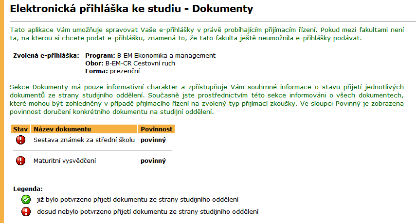 1 ELEKTRONICKÁ PŘIHLÁŠKA KE STUDIU NA ŠAVŠ Podrobnější informace o aplikaci Kontaktní centrum naleznete v 1.