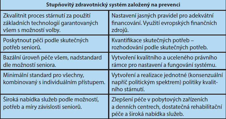 Přehled vizí a