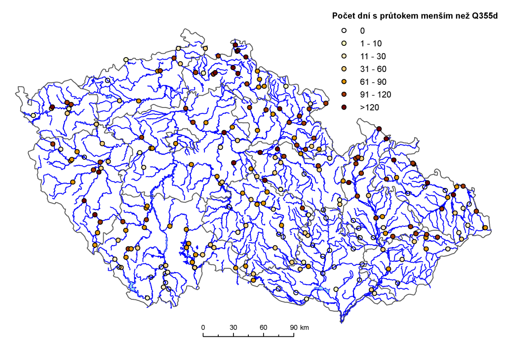 Graf 3 Měsíční srážkové úhrny na území ČR (územní srážky) ve srovnání s dlouhodobým normálem 1961 1990 [mm], 2015