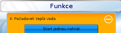 Stav funkce Stav funkce výběrem znaménka plus se zobrazí u již založené funkce její Stav. Zobrazené hodnoty jsou identické s hodnotami výstupních proměnných dané funkce.