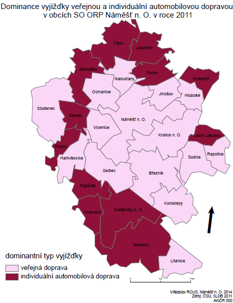 O. a Mohelna hraje hlavní roli krátká vzdálenost. Pro obce vyjížďkově tíhnoucí k Velké bíteši je impulsem krátká vzdálenost a dobrá nabídka pracovních příležitostí.