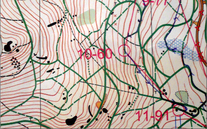 Mapy pro lyžařský orientační běh (LOB) Mapy pro lyžařský orientační běh vycházejí z map pro pěší OB.