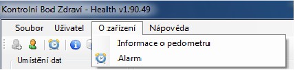 ALARM Pedometr ecorazon+ je opatřen vestavěným alarmem.