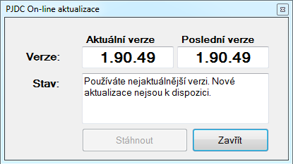 AKTUALIZACE APLIKACE PEDOMETRU Aplikaci pedometru lze aktualizovat pomocí on-line aktualizace. Ta vyžaduje připojení k internetu.