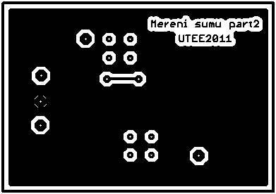 V.5 Deska plošného spoje část top (strana součástek) Rozměr desky 90 67 [mm], měřítko M1:1