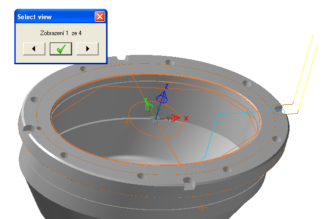Přehled kroků při tvorbě pracovního postupu v CAD/CAM systému 27 nulový bod obrobku Obrázek 2.