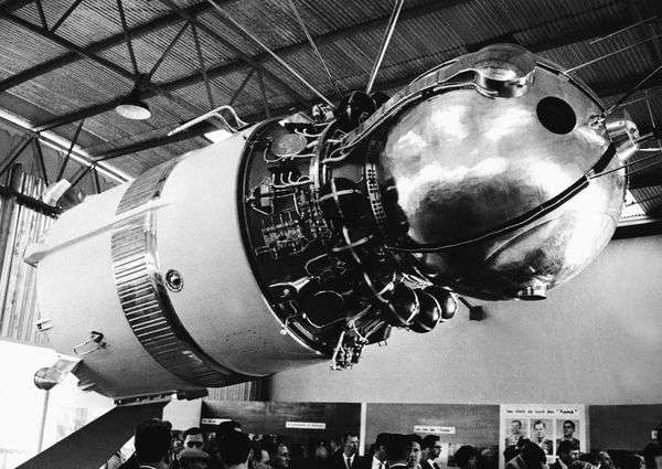 Maketa kozmickej lode Vostok s