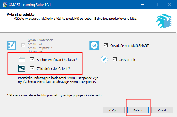 K. Instalace nebo aktualizace objektů galerií Galerie SMART obsahují tisíce objektů pro snadné vytváření prezentací v programu SMART Notebook.