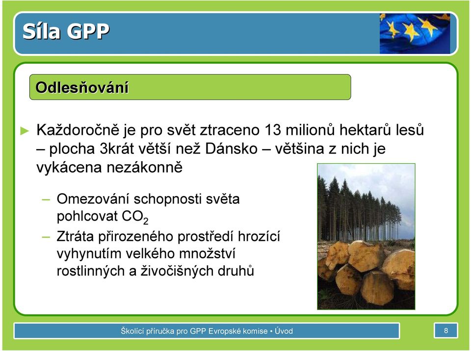 schopnosti světa pohlcovat CO 2 Ztráta přirozeného prostředí hrozící vyhynutím