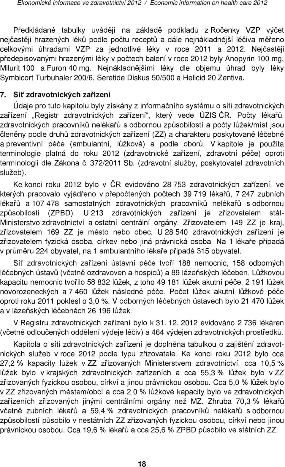 Nejnákladnějšími léky dle objemu úhrad byly léky Symbicort Turbuhaler 200/6, Seretide Diskus 50/500 a Helicid 20 Zentiva. 7.