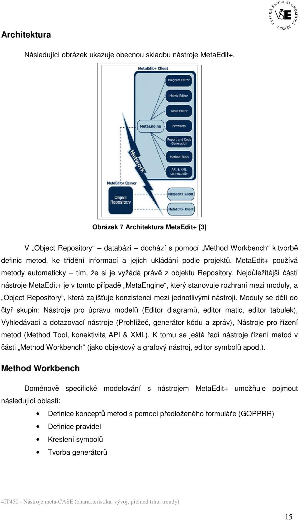 MetaEdit+ používá metody automaticky tím, že si je vyžádá právě z objektu Repository.