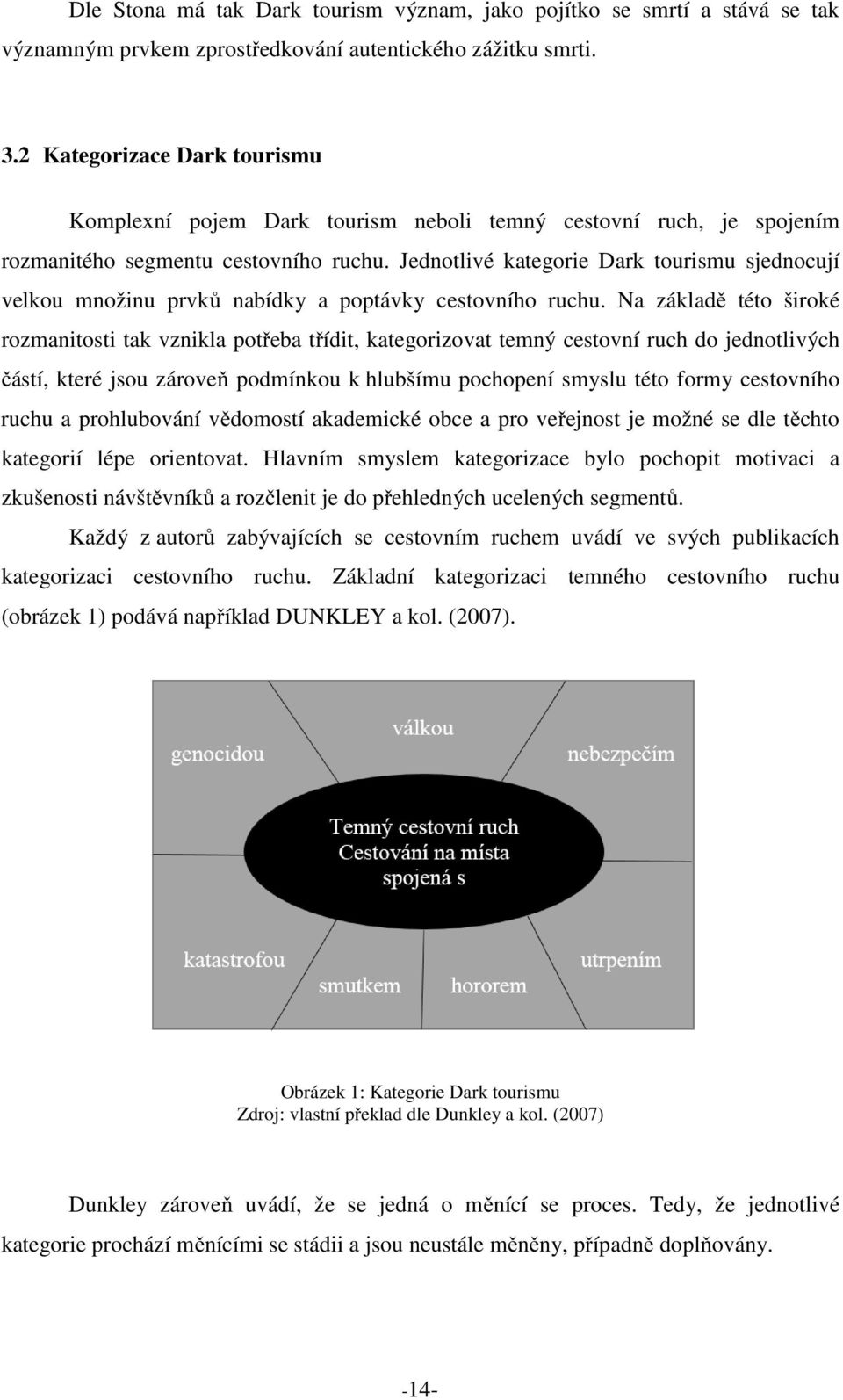 Jednotlivé kategorie Dark tourismu sjednocují velkou množinu prvků nabídky a poptávky cestovního ruchu.