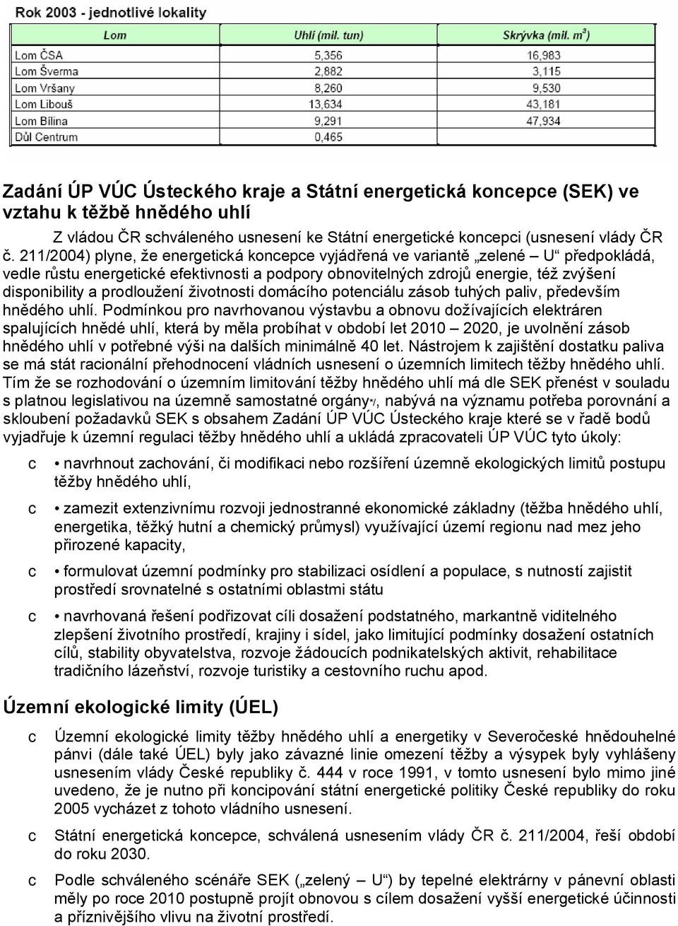 životnosti domácího potenciálu zásob tuhých paliv, p edevším hn dého uhlí.