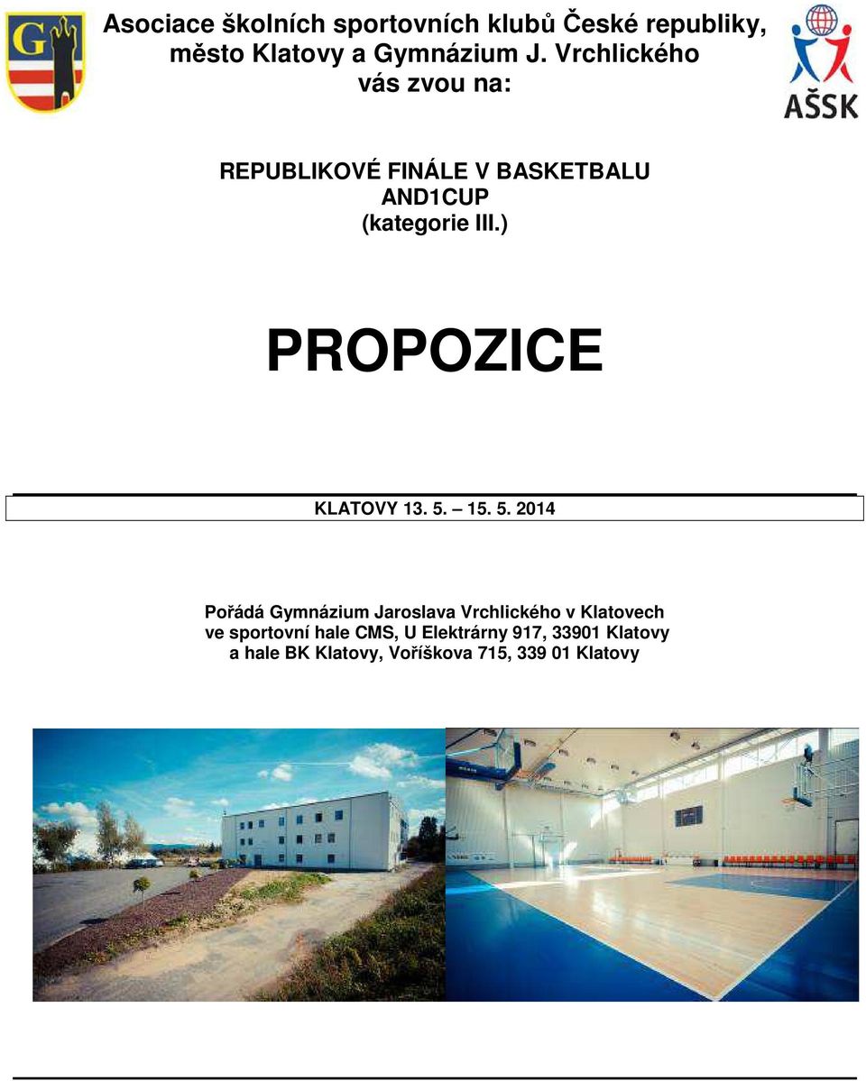 ) PROPOZICE KLATOVY 13. 5.