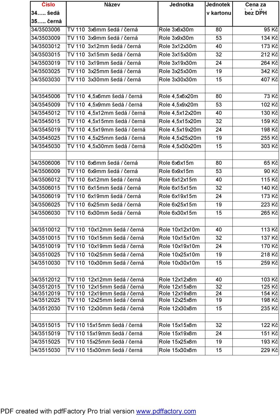 Role 3xxm Role 3xxm Role 3xxm Role 3xxm Role 3xxm Role 3xxm Role 3xxm 80 3 Cena za jednotku Kč 34 Kč 73 Kč 2 Kč 24 Kč 342 Kč 7 Kč 34/3400 34/3400 34/340 34/340 34/340 34/340 34/340 TV 0 4,xmm šedá /
