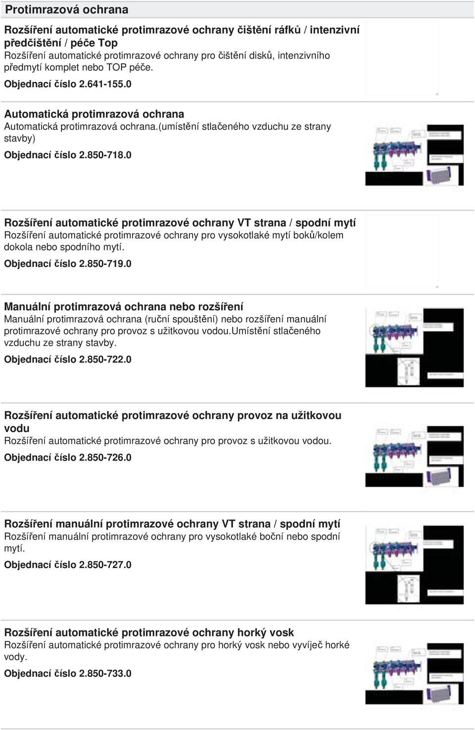 0 Rozší ení automatické protimrazové ochrany VT strana / spodní mytí Rozší ení automatické protimrazové ochrany pro vysokotlaké mytí bok /kolem dokola nebo spodního mytí. Objednací íslo 2.850-719.