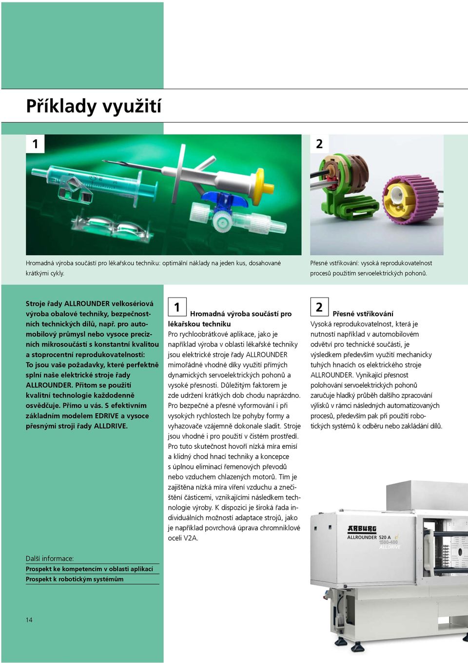 pro automobilový průmysl nebo vysoce precizních mikrosoučástí s konstantní kvalitou a stoprocentní reprodukovatelností: To jsou vaše požadavky, které per fe ktně splní naše elektrické stroje řady