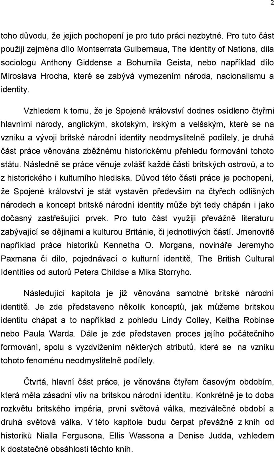 národa, nacionalismu a identity.