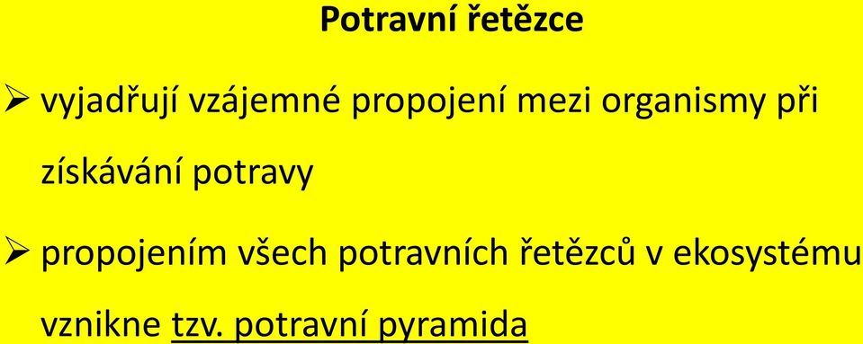 potravy propojením všech potravních