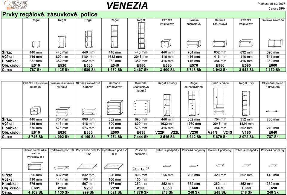 číslo: E510 E520 E530 E540 E550 E560 E570 E580 E590 E600 : 787 Sk 1 135 Sk 1 580 Sk 1 972 Sk 2 467 Sk 3 400 Sk 3 746 Sk 3 942 Sk 3 942 Sk 2 170 Sk Skříňka zásuvková hluboká Skříňka zásuvková hluboká