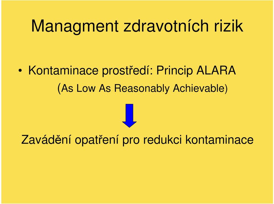 ALARA (As Low As Reasonably