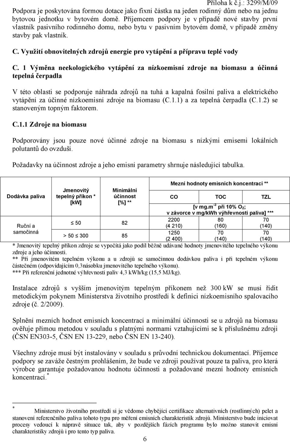 Využití obnovitelných zdrojů energie pro vytápění a přípravu teplé vody C.