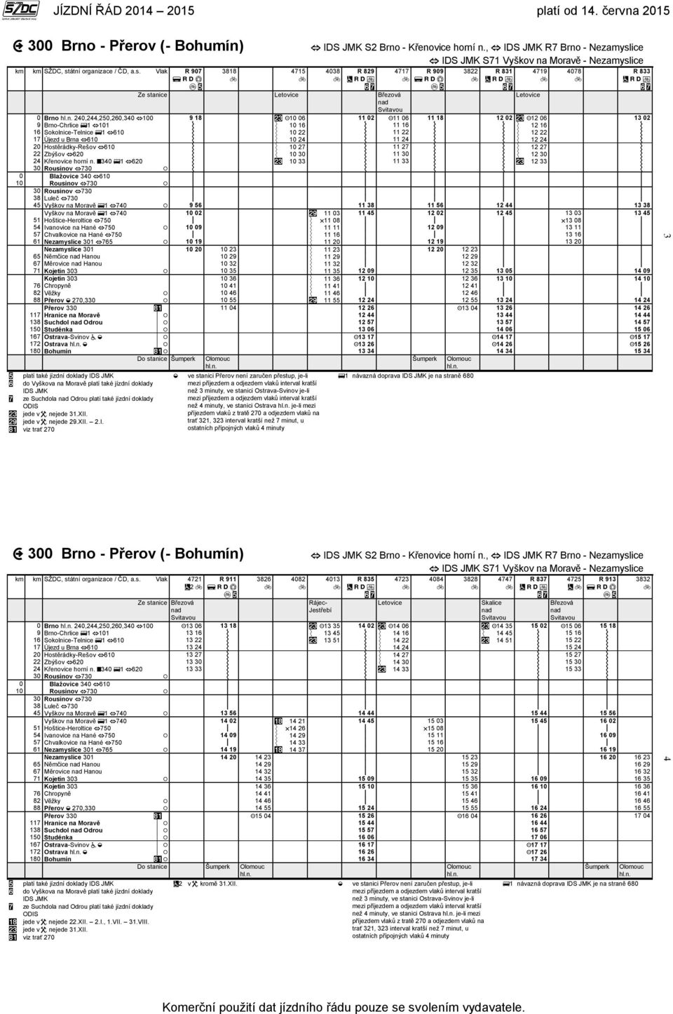 16 Sokolnice-Telnice 1 610 10 22 11 22 12 22 17 Újezd u Brna 610 10 24 11 24 12 24 20 Hostěrádky-Rešov 610 10 27 11 27 12 27 22 Zbýšov 620 10 30 11 30 12 30 24 Křenovice horní n.