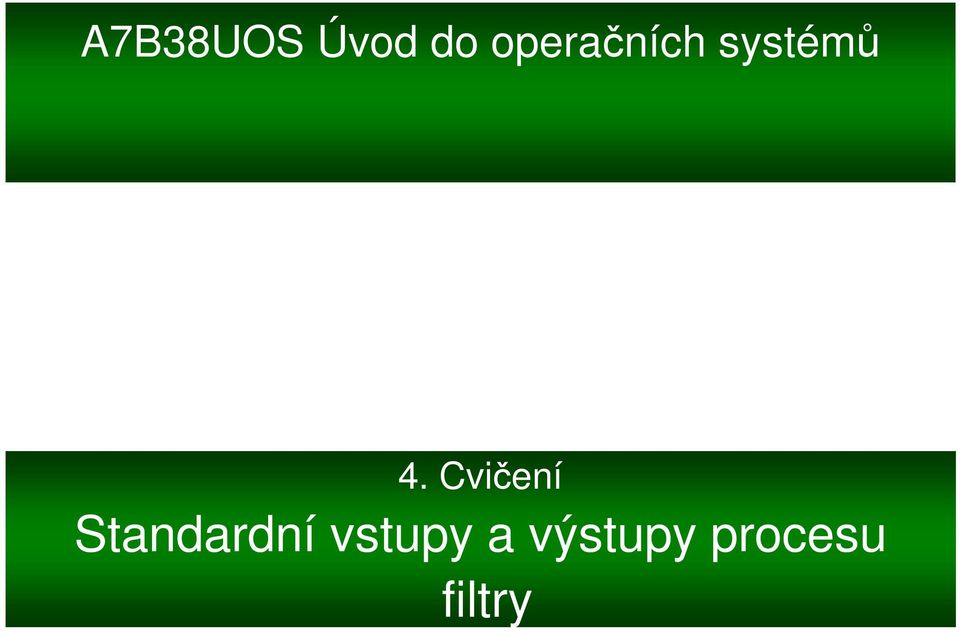 Cvičení Standardní