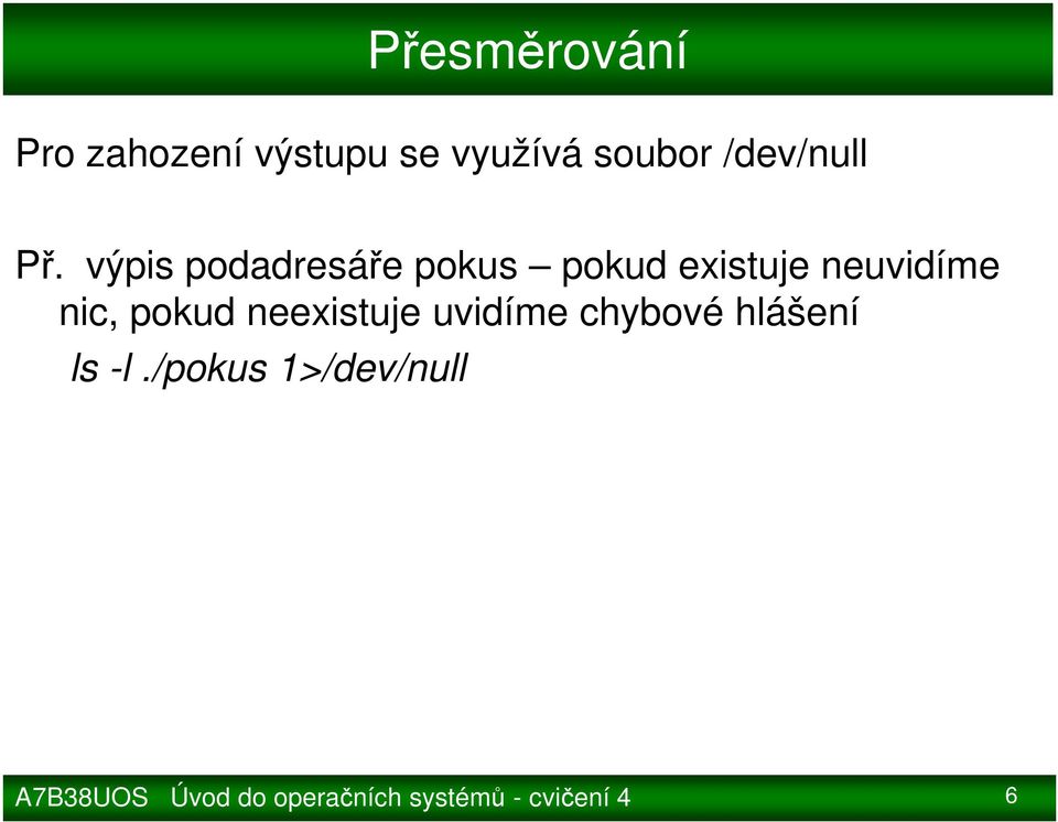 výpis podadresáře pokus pokud existuje