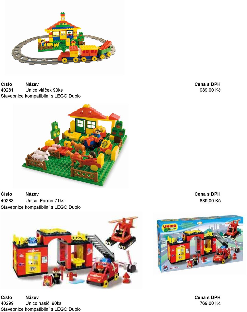 Stavebnice kompatibilní s LEGO Duplo 889,00 Kč 40299