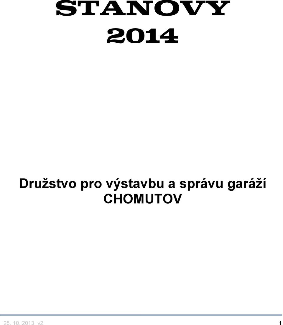 výstavbu a správu