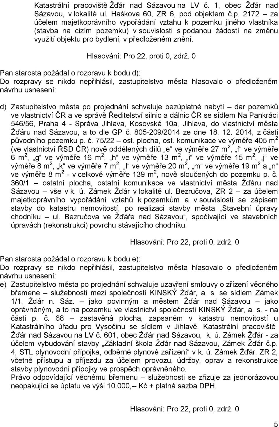 d objektem č.p.