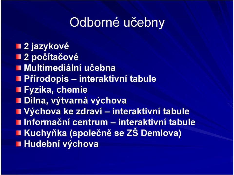 výchova Výchova ke zdraví interaktivní tabule Informační