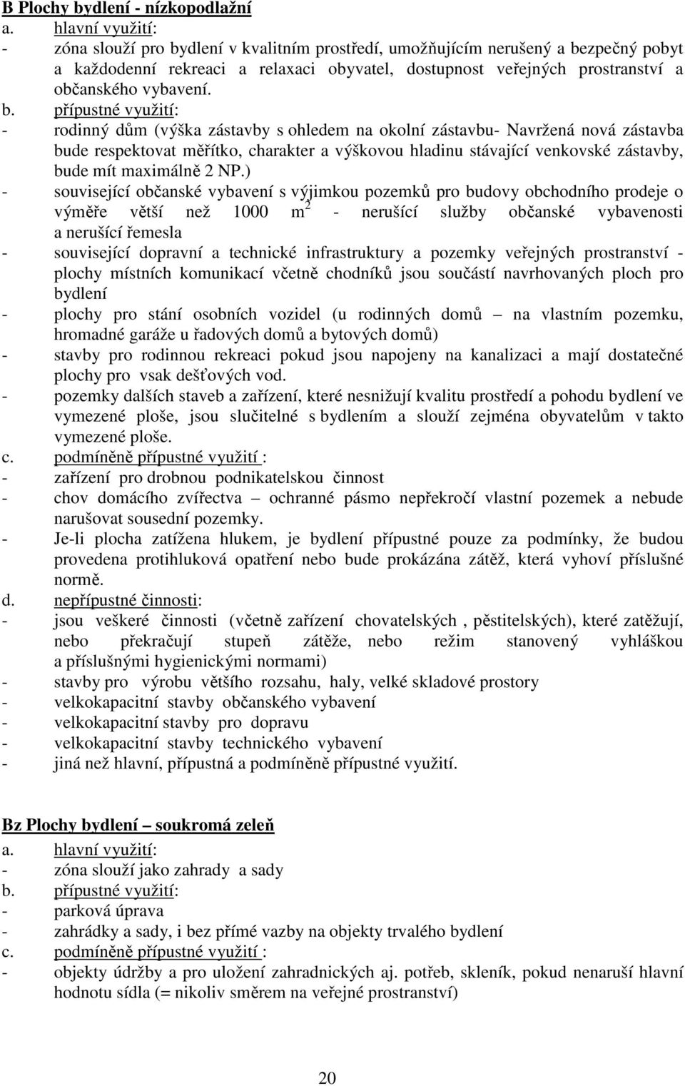 vybavení. b.