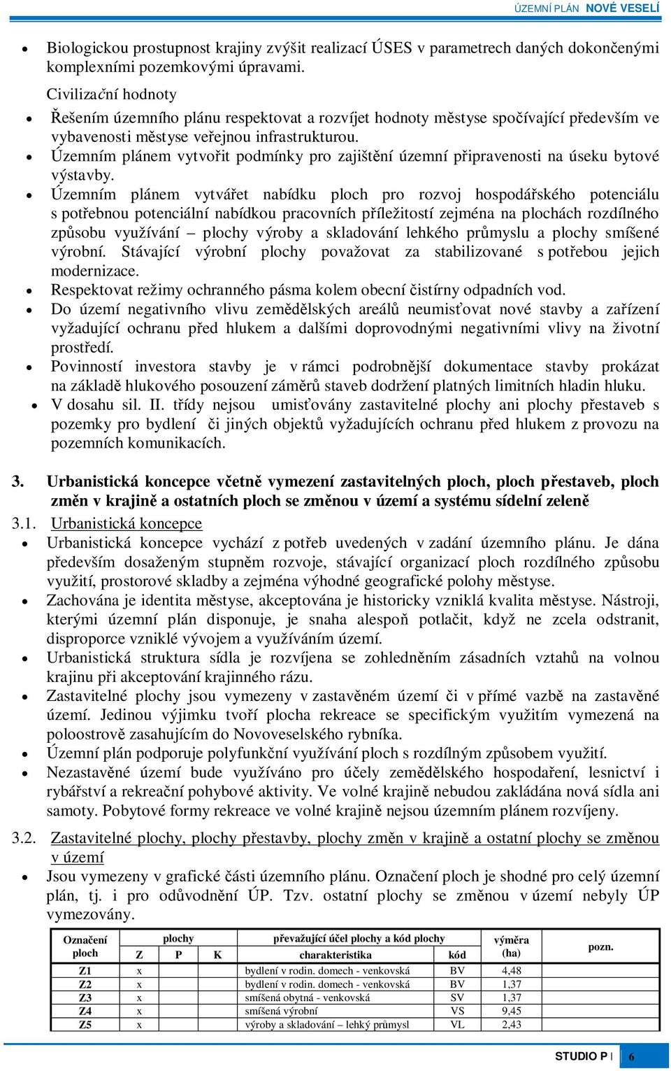 Územním plánem vytvoit podmínky pro zajištní územní pipravenosti na úseku bytové výstavby.