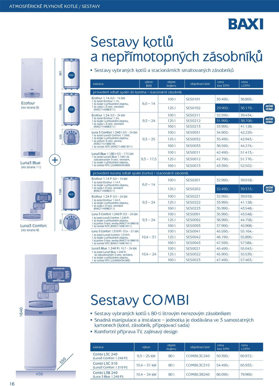 24, 1 ks sada s 3-cest. ventilem (KHG71496311) Luna 3 Comfort 1.24 i: 9,3 24 kw: 1 ks Luna3 Comfort 1.24i, 1 ks pohon 3-cest.