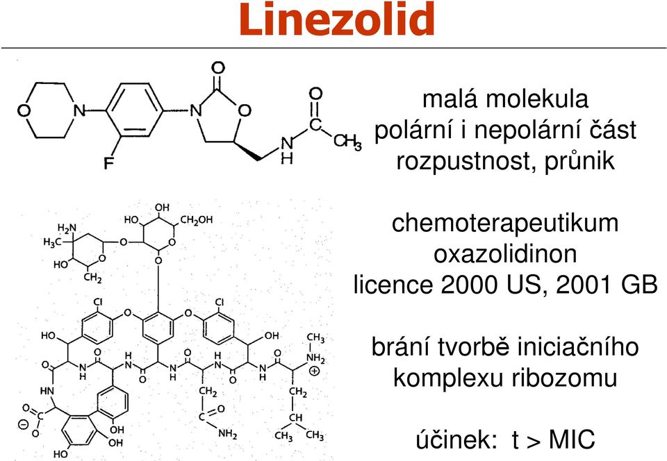oxazolidinon licence 2000 US, 2001 GB brání