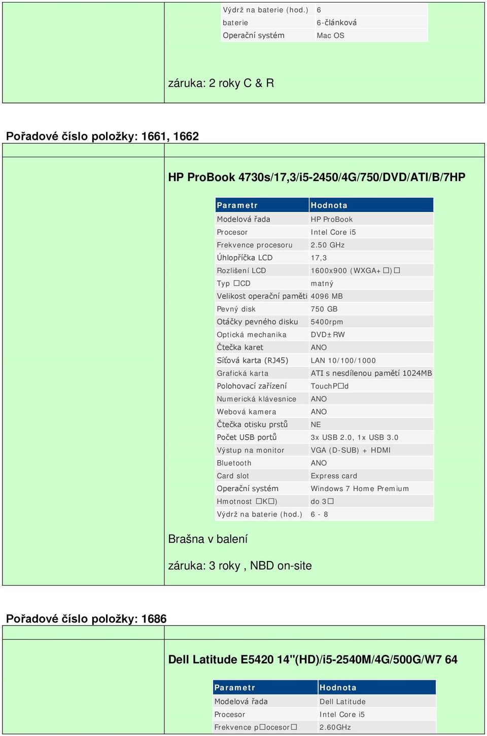 50 GHz Úhlopříčka LCD 17,3 1600x900 (WXGA+) Typ CD 750 GB Otáčky pevného disku 5400rpm ATI s nesdílenou pamětí 1024MB Polohovací zařízení TouchPd Numerická klávesnice