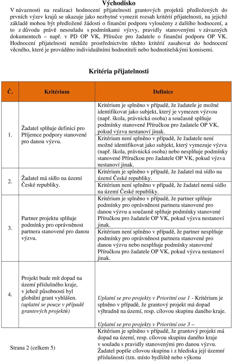 v PD OP VK, Příručce pro žadatele o finanční podporu OP VK.