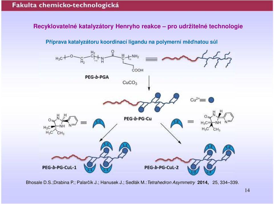 polymerní měďnatou sůl Bhosale D.S.;Drabina P.; Palarčík J.