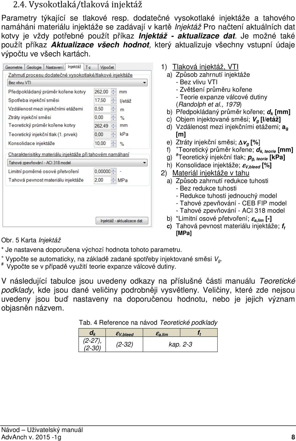 Je možné také použít příkaz Aktualizace všech hodnot, který aktualizuje všechny vstupní údaje výpočtu ve všech kartách. Obr.