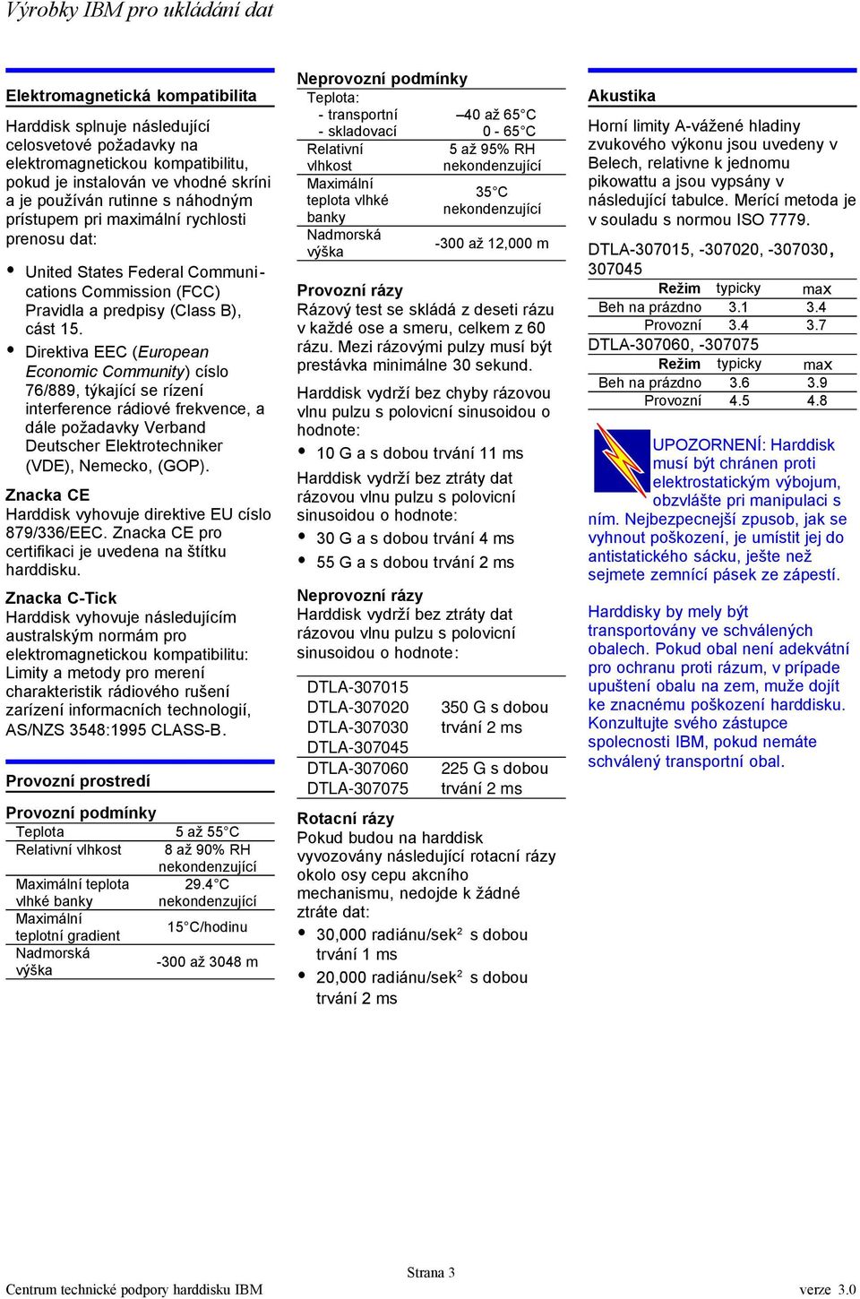 ! Direktiva EEC (European Economic Community) císlo 76/889, týkající se rízení interference rádiové frekvence, a dále požadavky Verband Deutscher Elektrotechniker (VDE), Nemecko, (GP).