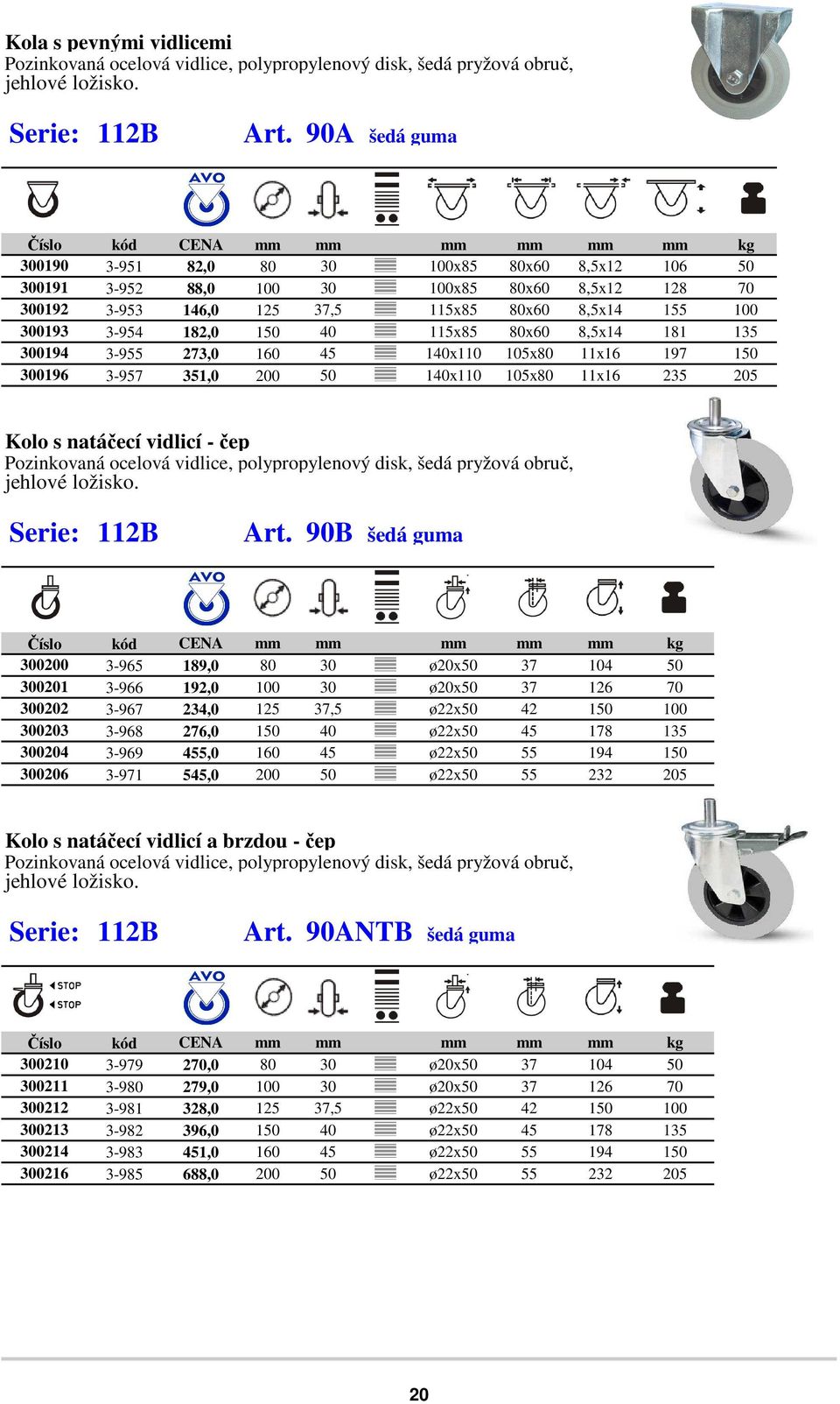 8,5x14 155 100 300193 3-954 182,0 150 40 115x85 80x60 8,5x14 181 135 300194 3-955 273,0 160 45 140x110 105x80 11x16 197 150 300196 3-957 351,0 200 50 140x110 105x80 11x16 235 205 Kolo s natáčecí