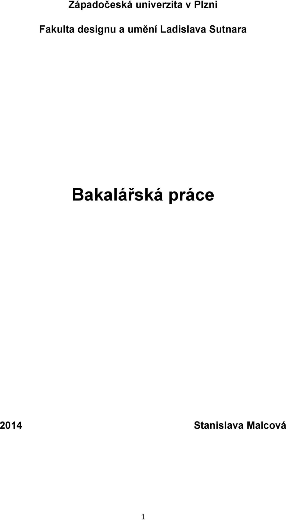 umění Ladislava Sutnara