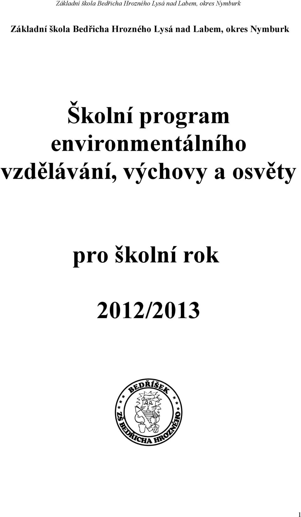 program environmentálního vzdělávání,