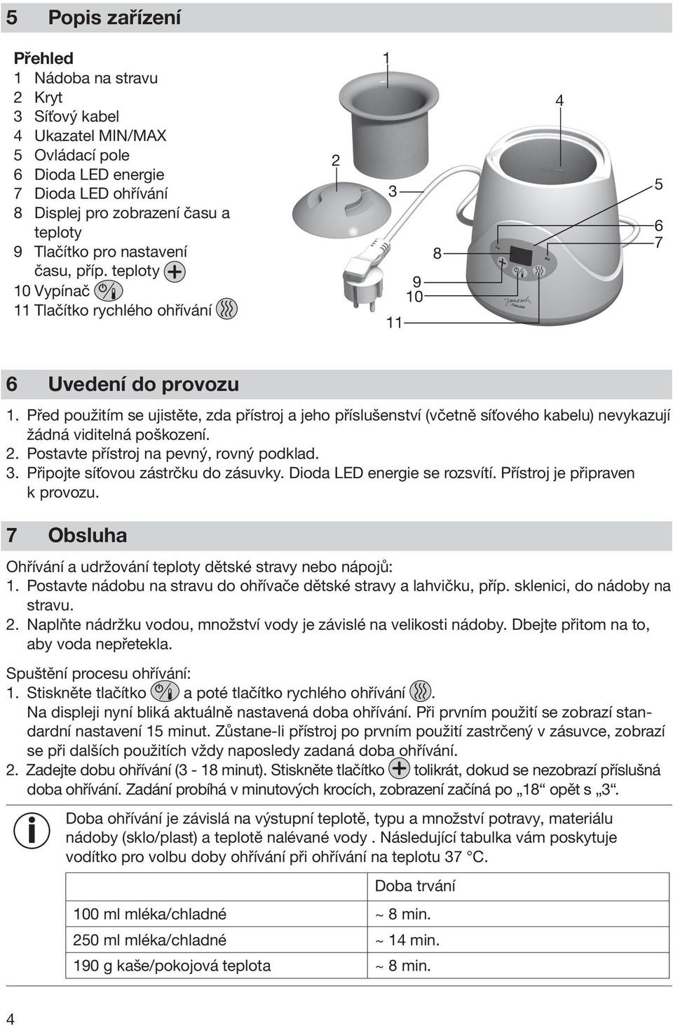 JBY 52. z Ohřívač lahví a dětské stravy Návod k použití. Beurer GmbH  Söflinger Straße Ulm, GERMANY Tel.: 0049 (0) - PDF Free Download