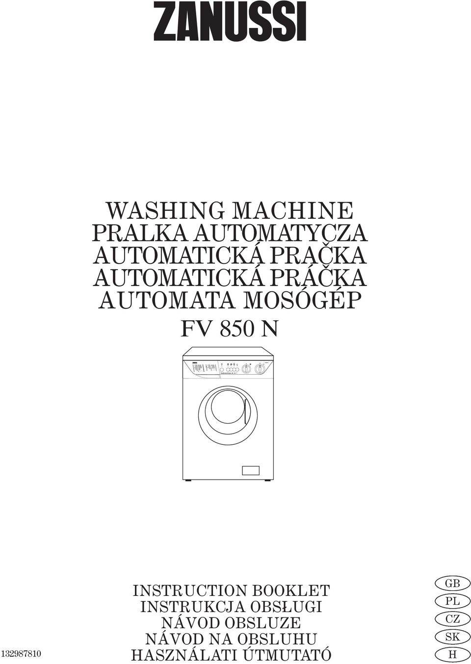 132987810 INSTRUCTION BOOKLET INSTRUKCJA OBSLUGI